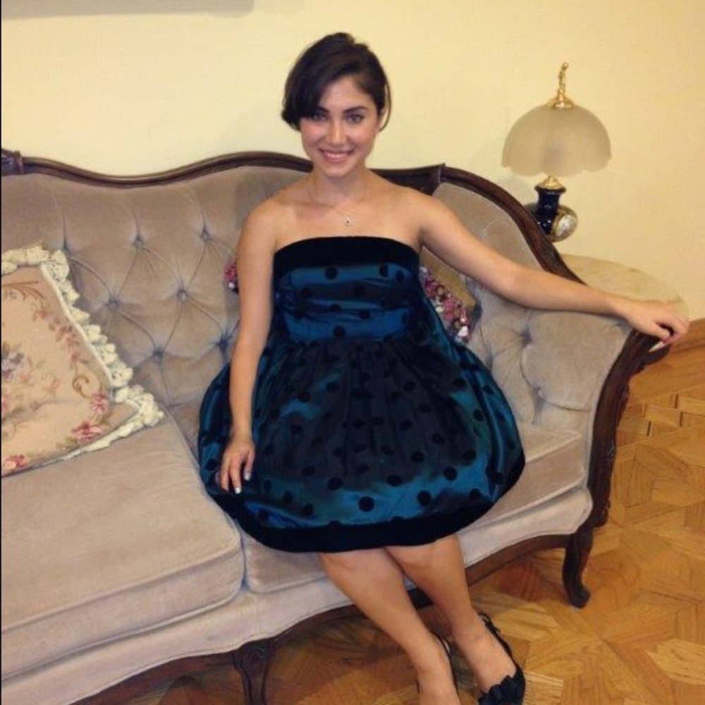 Vintage Karen Lucas for niki polkadot party dress